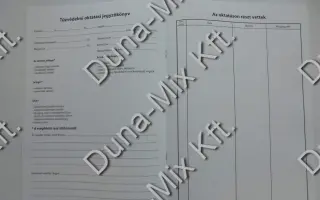 Tűzvédelmi oktatási napló 1